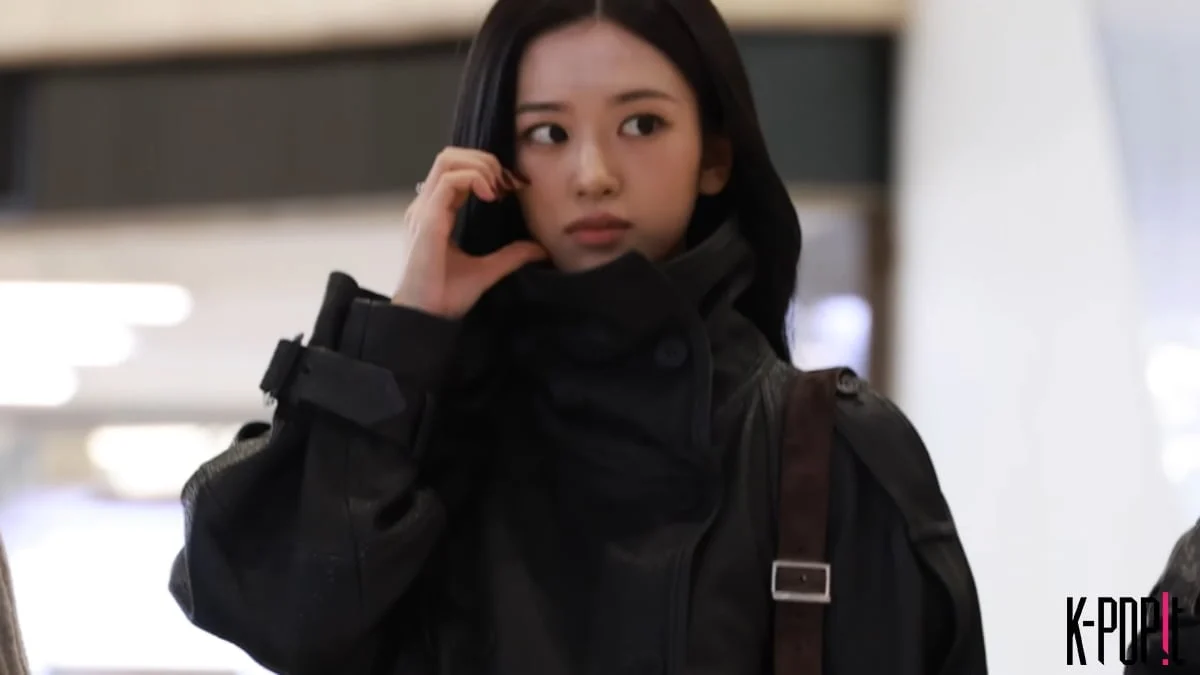 IVE's An Yu-jin Heads to Japan in Black Outerwear and Knee-High Boots