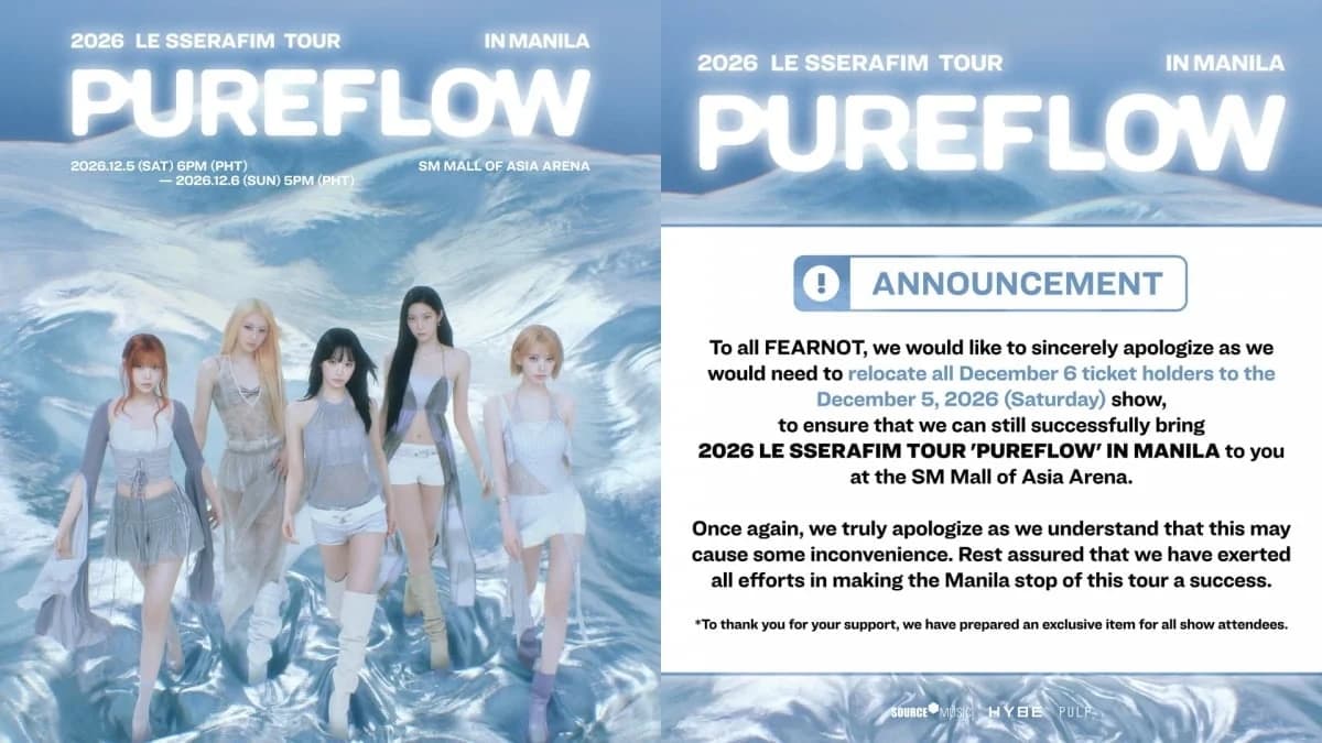 LE SSERAFIM's Manila Concert Cut to One Night as Fans Question Seat Reassignments