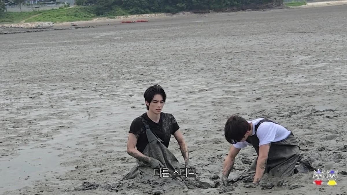 Xiaojun and Seok Matthew Get Stuck in the Mudflats