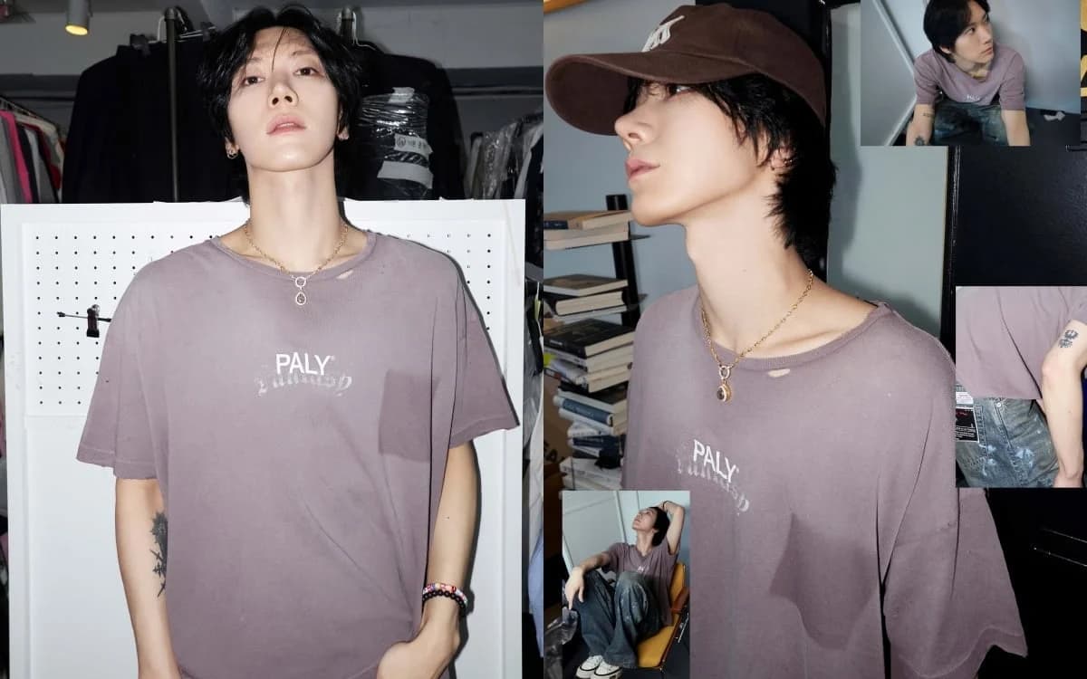 WayV's TEN Pulls Off Distressed Tee in 'OUTWEST' Lookbook
