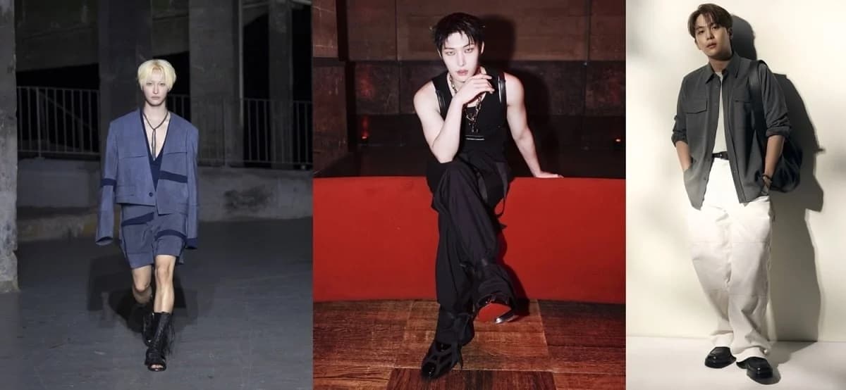 ATEEZ's Seonghwa, Mingi and Jongho Make Strong Impression at Paris Fashion Week