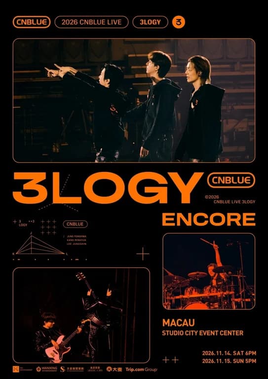 CNBLUE to Close World Tour With Macao Encore Shows