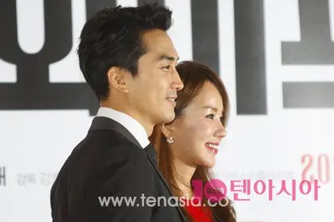 Song Seung-heon, Uhm Jung-hwa — MisS Wife Press Screening