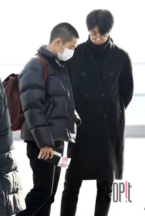 EXO, D.O. (EXO), Sehun (EXO) — Airport