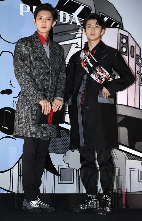 EXO, Chanyeol, Sehun (EXO) — Prada Launch