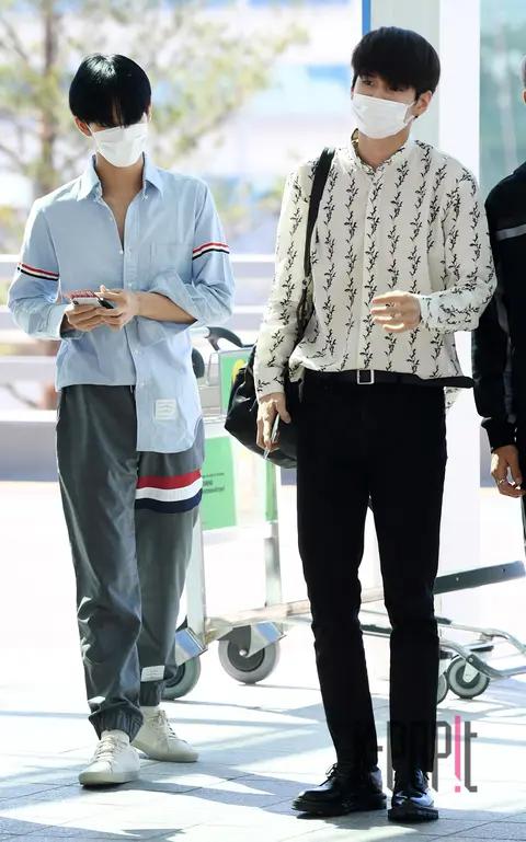 Wanna One, Bae Jin-young, Ong Seong-wu — Airport