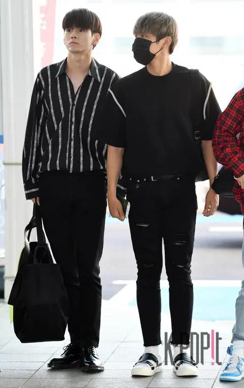 Wanna One, Ong Seong-wu, Park Woo-jin — Airport