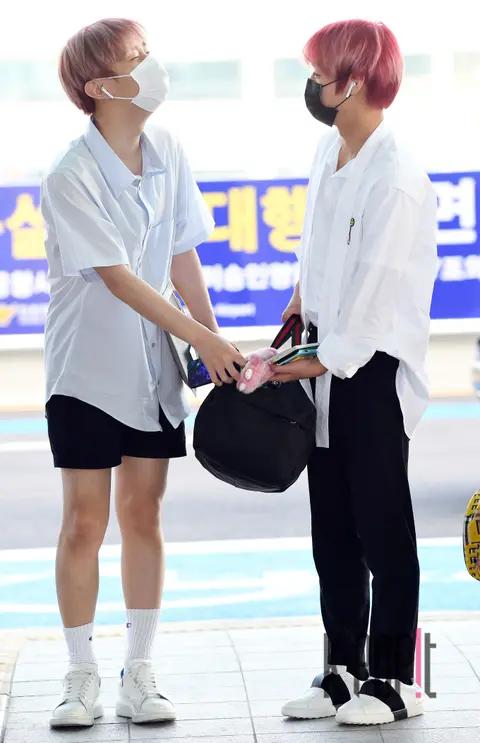 Wanna One, Yoon Ji-sung, Park Ji-hoon — Airport