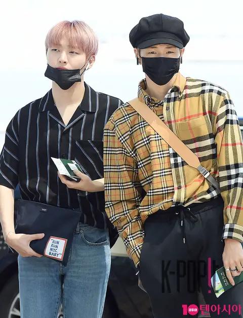 Wanna One, Yoon Ji-sung, Kang Daniel — Airport