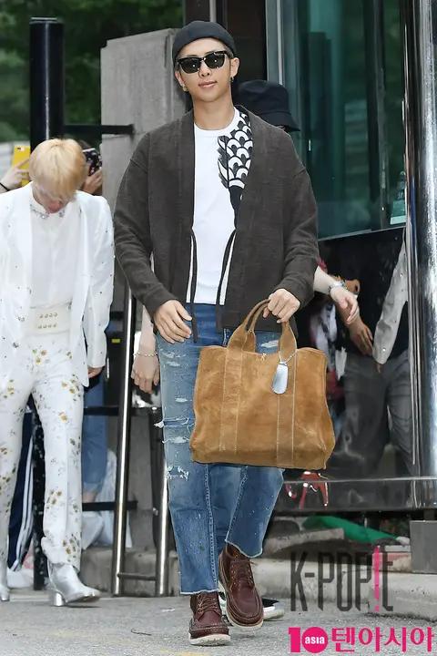BTS, RM — Music Bank Arrival