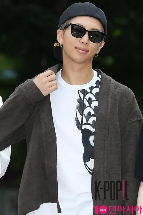 BTS, RM1 — Music Bank Arrival