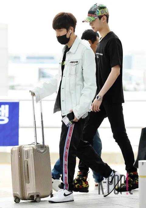Wanna One, Kim Jaehwan, Lai Guanlin — Airport