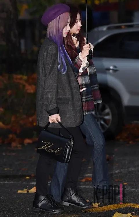 TWICE, Dahyun (TWICE), Sana — Music Bank Arrival