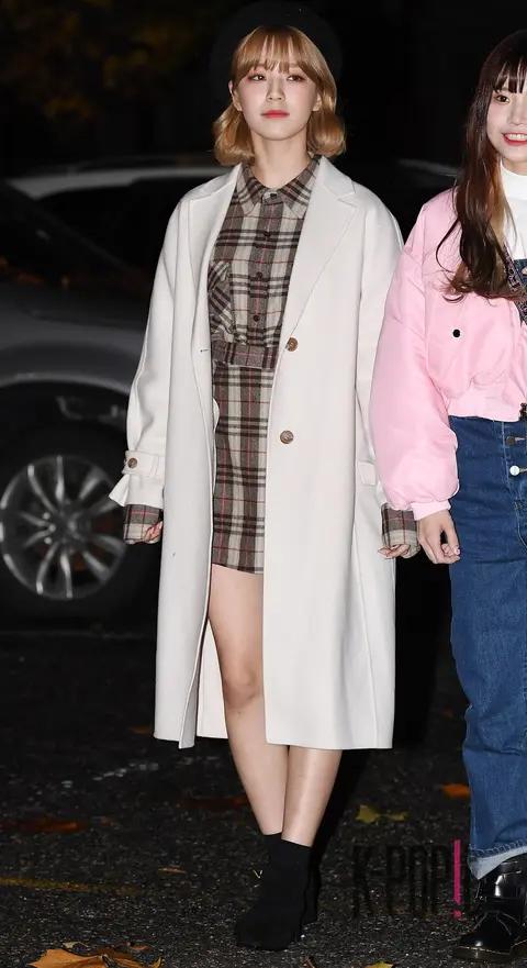 fromis_9, Baek Ji-heon — Music Bank Arrival