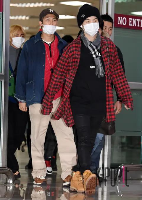 BTS, SUGA (BTS), RM — Airport
