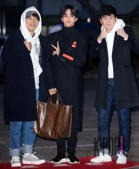 Cha Tae-hyun, Samuel, Hong Kyung-min — Music Bank Arrival