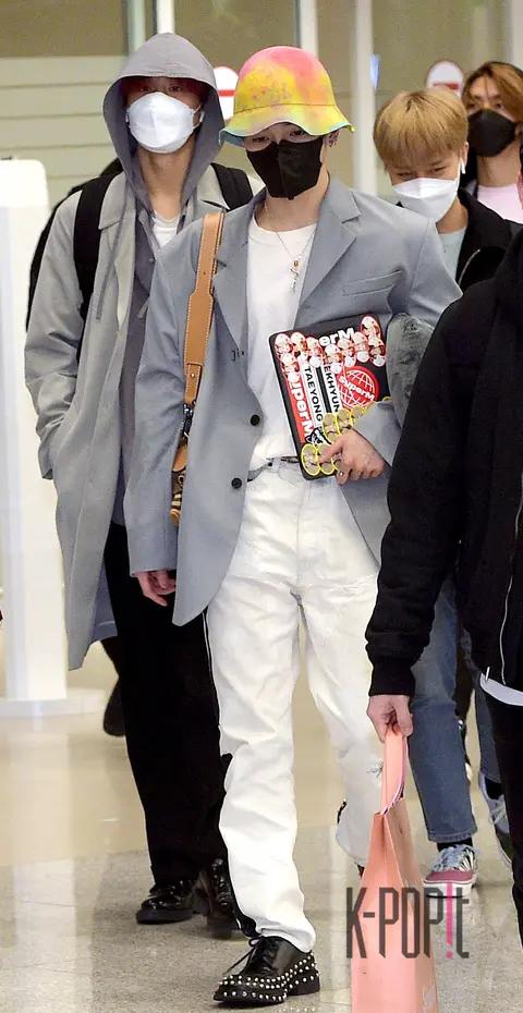 NCT 127, Jung Woo, Tae-yong, Tae-il — Airport