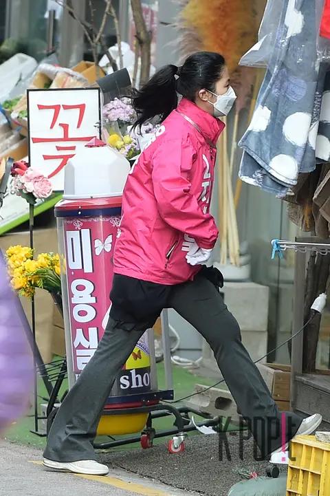 Shim Eun-ha — Shim Eun-ha and Ji Sang-wook Election Support