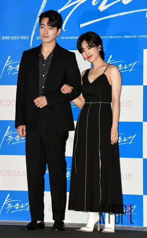 Lee Jun-hyuk, Lee Ju-young — Baseball Girl Press Screening