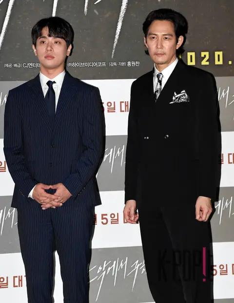 Park Jung-min, Lee Jung-jae — Deliver Us from Evil Press Screening