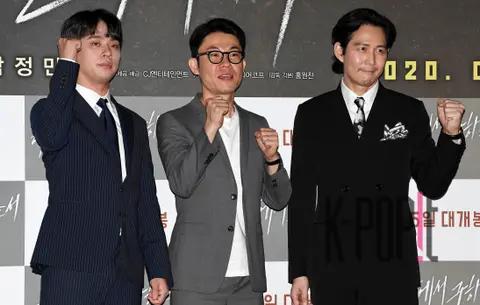 Park Jung-min, Director Hong Won-chan, Lee Jung-jae — Deliver Us from Evil Press Screening