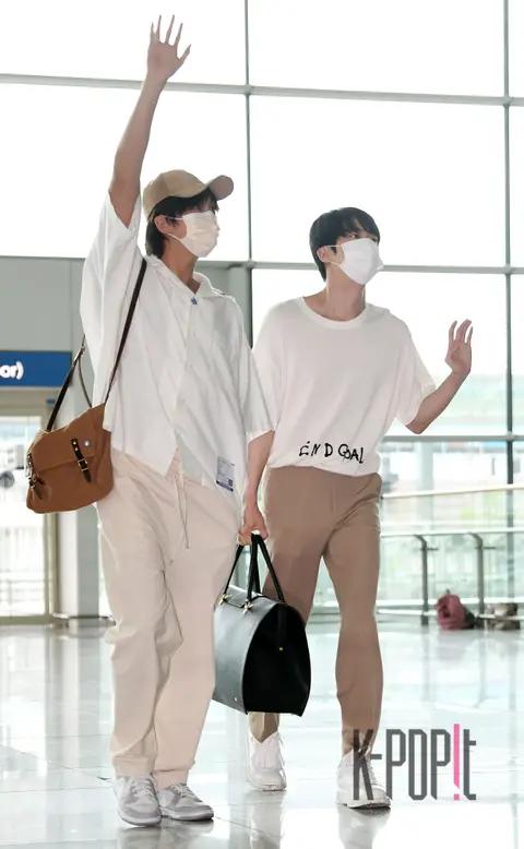 RM (BTS), Jin (BTS) — Airport