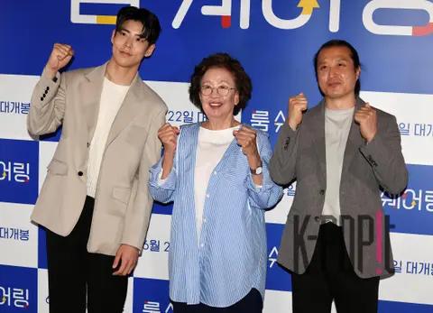 Choi Woo-sung, Na Moon-hee, Director Lee Soon-sung — Room Sharing Press Screening