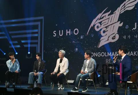 Bae Chul-soo, Choe Jeong-hun, Suho (EXO), Koo Chang-mo — Sparrowhawk Passion Press Conference