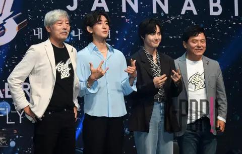 Bae Chul-soo, Choe Jeong-hun, Suho (EXO), Koo Chang-mo — Sparrowhawk Passion Press Conference