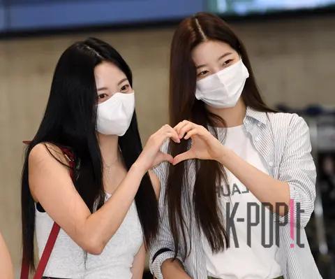 Eunchae (LE SSERAFIM), KAZUHA (LE SSERAFIM) — Airport