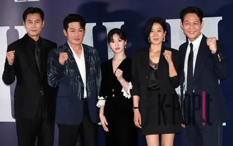 Jung Woo-sung, Heo Sung-tae, Ko Yun-jung, Jun Hye-jin, Lee Jung-jae — Hunt Press Screening