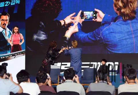 Aaron Taylor-Johnson, Brad Pitt — Bullet Train Conference
