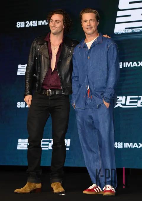 Aaron Taylor-Johnson, Brad Pitt — Bullet Train Conference