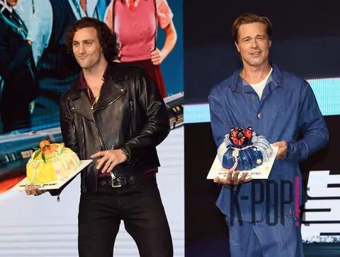 Aaron Taylor-Johnson, Brad Pitt — Bullet Train Conference