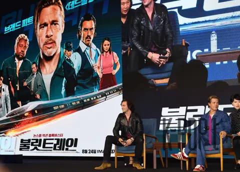 Aaron Taylor-Johnson, Brad Pitt — Bullet Train Conference