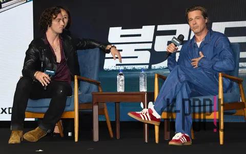 Aaron Taylor-Johnson, Brad Pitt — Bullet Train Conference