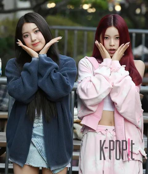 Jiwoo (NMIXX), Gyu-jin — Music Bank Arrival
