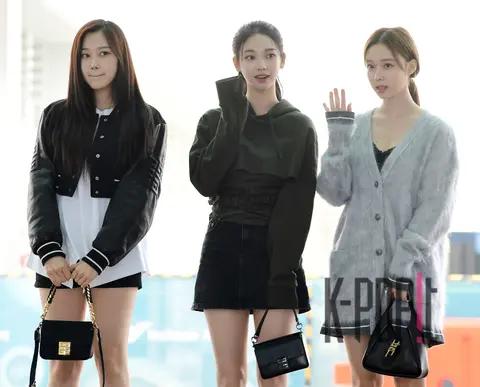 Giselle (aespa), Karina, Winter (aespa) — Airport