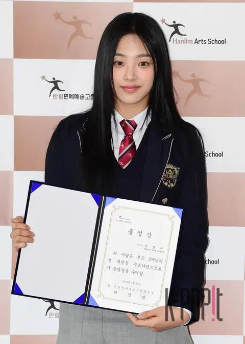 Minji (NewJeans) — Hanlim Arts High School Graduation