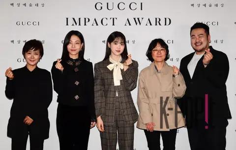 Shim Jae-myeong, Myungfilm (CEO), Kim Shin-rok, Kim Si-eun, Director Jung Ju-ri, Park Sang-young (Author) — Baeksang Gucci