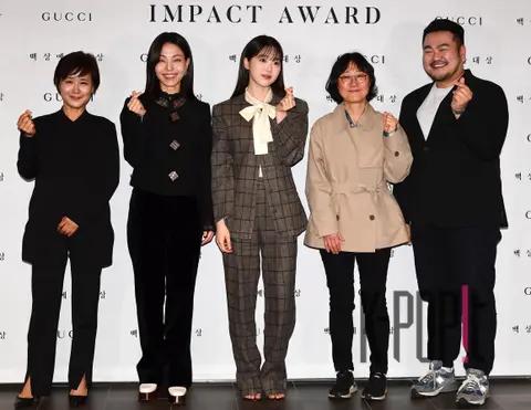 Shim Jae-myeong, Myungfilm (CEO), Kim Shin-rok, Kim Si-eun, Director Jung Ju-ri, Park Sang-young (Author) — Baeksang Gucci
