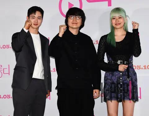 Jang Dong-yoon, Director Im Jae-wan, Park Yu-na — Londy Press Screening