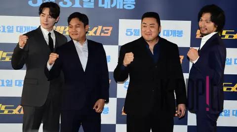 Director Lee Sang-yong, Ma Dong-seok, Lee Jun-hyuk, Aoki Munetaka — Crime City 3 Production Briefing