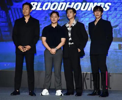 Park Sung-woong, Director Kim Ju-hwan, Woo Do-hwan, Lee Sang-i — Hunting Dogs Production Briefing