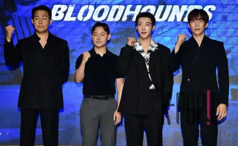 Park Sung-woong, Director Kim Ju-hwan, Woo Do-hwan, Lee Sang-i — Hunting Dogs Production Briefing