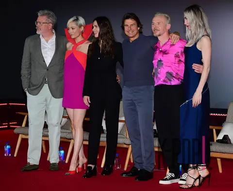 Tom Cruise, Director Christopher McQuarrie, Cyan Peg, Hayley Atwell, Vanessa Kirby, Pom Klementieff — Mission: Impossible 7 Korea Press Conference