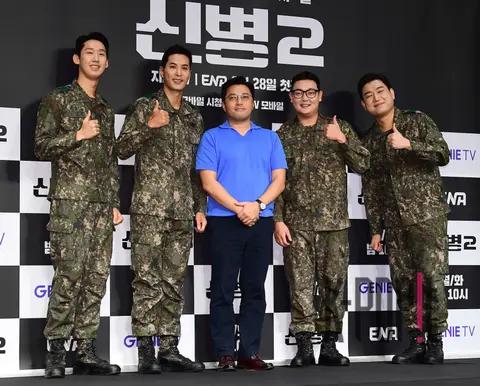 Director Min Jin-ki, Kim Ji-seok, Kim Min-ho, Nam Tae-woo, Lee Sang-jin — Rookie Cop 2 Production Briefing