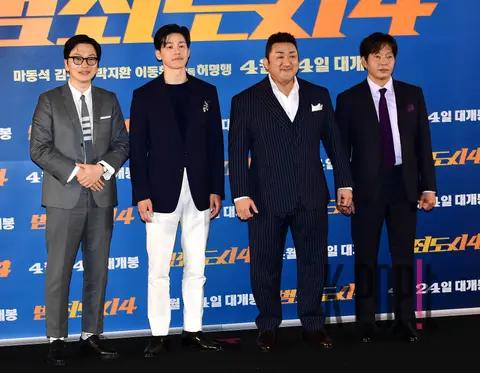 Ma Dong-seok, Kim Moo-yeol, Park Ji-hwan, Lee Dong-hwi — Crime City 4 Press Screening