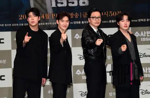 Lee Je-hoon, Lee Dong-hwi, Choi Woo-sung, Yoon Hyun-soo — Detective 1958 Production Briefing