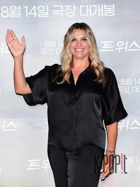 Ashley J. Sandberg — Twisters Korea Press Conference